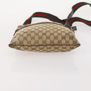 GUCCI GG Canvas Web Sherry Line Hand Bag 3 Set Beige Black Auth BA12030-21