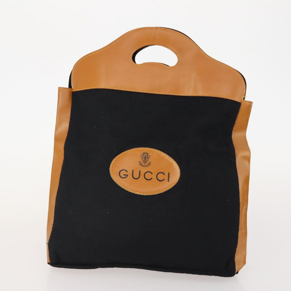 GUCCI GG Canvas Web Sherry Line Hand Bag 3 Set Beige Black Auth BA12030