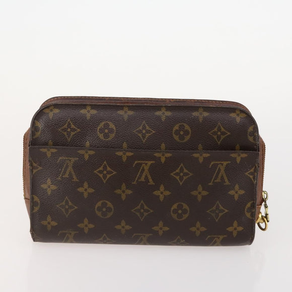 LOUIS VUITTON Monogram Taiga Clutch Bag 3 Set Epicea LV Auth BA12031