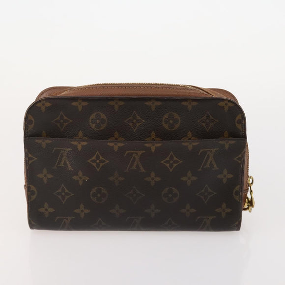 LOUIS VUITTON Monogram Taiga Clutch Bag 3 Set Epicea LV Auth BA12031