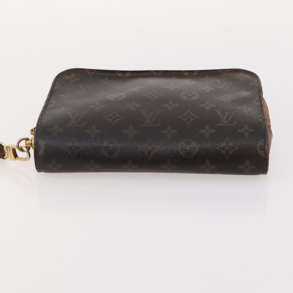 LOUIS VUITTON Monogram Taiga Clutch Bag 3 Set Epicea LV Auth BA12031