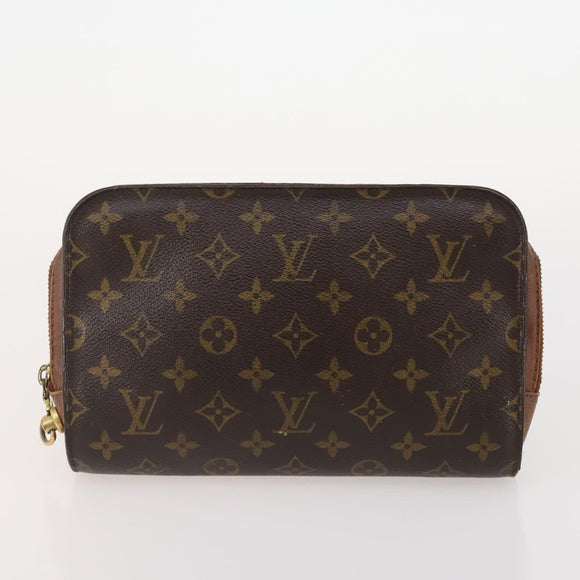 LOUIS VUITTON Monogram Taiga Clutch Bag 3 Set Epicea LV Auth BA12031