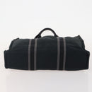 HERMES Fourre Tout MM Hand Bag Canvas 3 Set Red Black gray Auth BA12032-14