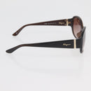 Salvatore Ferragamo Chloe Sunglasses plastic 2 Set Brown Auth BA12033-13
