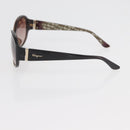Salvatore Ferragamo Chloe Sunglasses plastic 2 Set Brown Auth BA12033-14