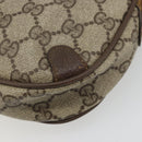 GUCCI GG Supreme Web Sherry Line Bag PVC Beige Gold 89 02 066 Auth BA12034-12