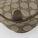 GUCCI GG Supreme Web Sherry Line Bag PVC Beige Gold 89 02 066 Auth BA12034-13