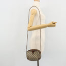 GUCCI GG Supreme Web Sherry Line Bag PVC Beige Gold 89 02 066 Auth BA12034-21