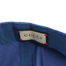 GUCCI Cap Canvas Blue 730186 Auth BA12036A-15