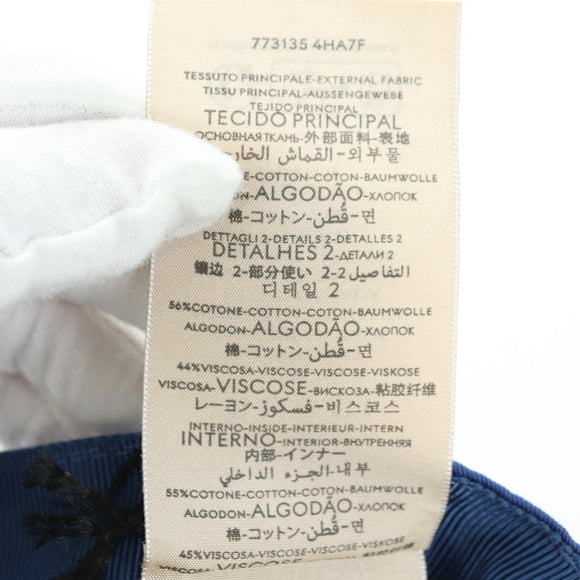 GUCCI Cap Canvas Blue 730186 Auth BA12036A