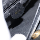 GUCCI Bamboo Hand Bag Suede Black Gold 002 1186 0260 Auth BA12037-10
