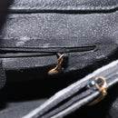 GUCCI Bamboo Hand Bag Suede Black Gold 002 1186 0260 Auth BA12037-23