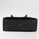 GUCCI Bamboo Hand Bag Suede Black Gold 002 1186 0260 Auth BA12037-5
