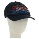 GUCCI Cap Canvas Black Auth BA12038A-1