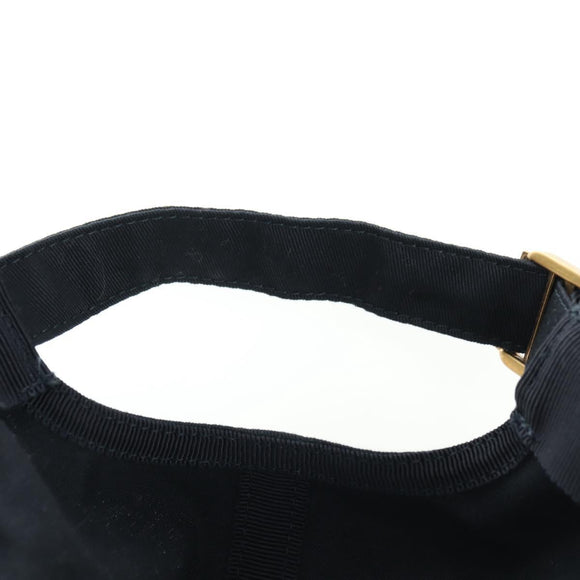 GUCCI Cap Canvas Black Auth BA12038A
