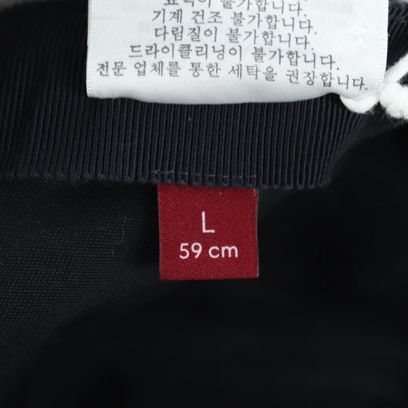 GUCCI Cap Canvas Black Auth BA12038A