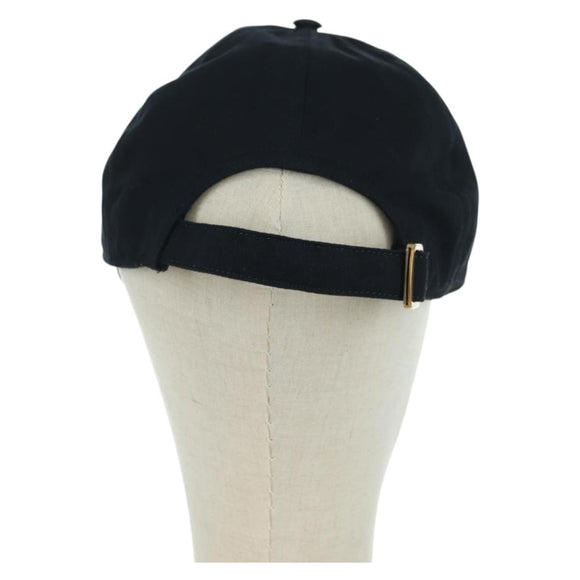 GUCCI Cap Canvas Black Auth BA12038A