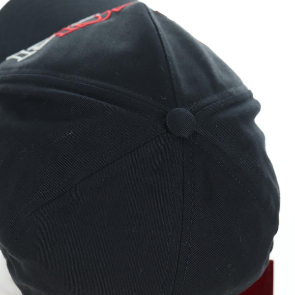 GUCCI Cap Canvas Black Auth BA12038A