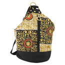 VERSACE Shoulder Bag Canvas Multicolor Gold Auth BA12046A-1