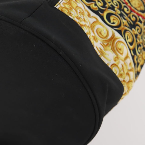 VERSACE Shoulder Bag Canvas Multicolor Gold Auth BA12046A