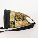 VERSACE Shoulder Bag Canvas Multicolor Gold Auth BA12046A-3