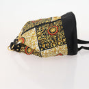VERSACE Shoulder Bag Canvas Multicolor Gold Auth BA12046A-4