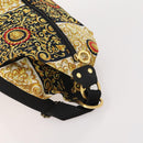 VERSACE Shoulder Bag Canvas Multicolor Gold Auth BA12046A-6