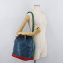 LOUIS VUITTON Epi Tricolor Noe Shoulder Bag Blue Red Green M44082 Auth BA12048-21