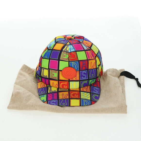 GUCCI Cap Canvas Multicolor 730186 Auth BA12052M