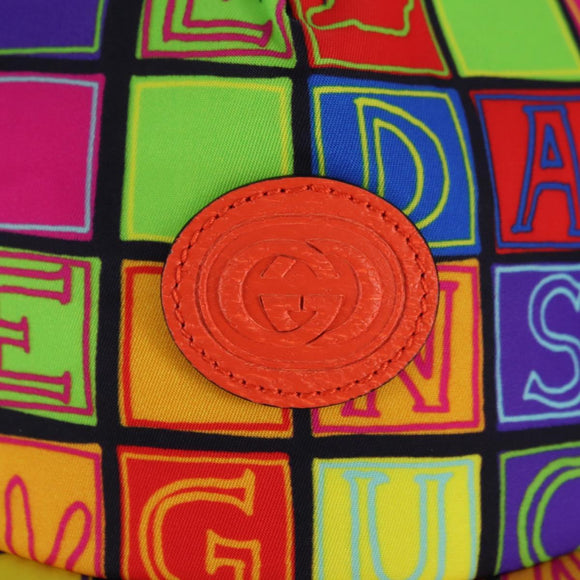 GUCCI Cap Canvas Multicolor 730186 Auth BA12052M