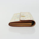 LOUIS VUITTON Multicolor Portefeuille Sarah Wallet White M93532 LV Auth BA12053-3