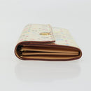 LOUIS VUITTON Multicolor Portefeuille Sarah Wallet White M93532 LV Auth BA12053-4