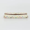 LOUIS VUITTON Multicolor Portefeuille Sarah Wallet White M93532 LV Auth BA12053-6