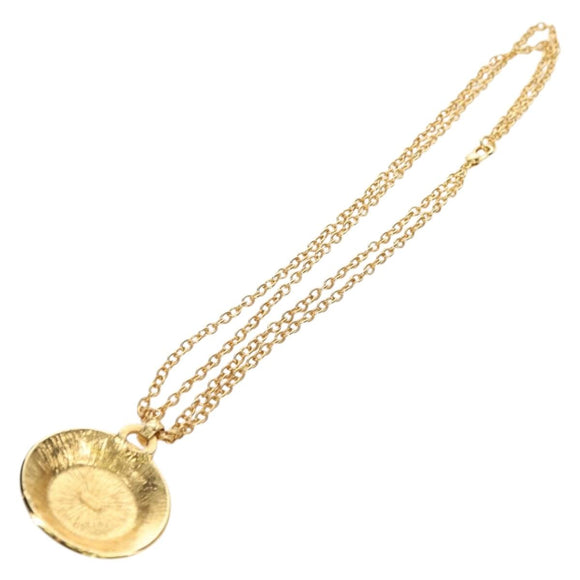Gianni Versace Necklace metal Gold Tone Auth BA12056V