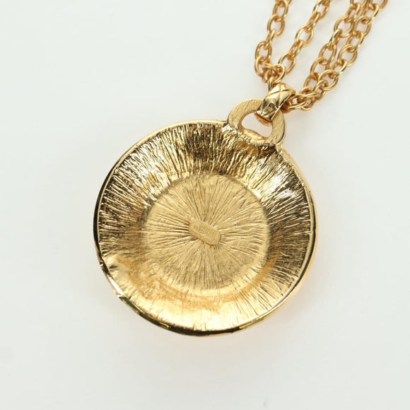 Gianni Versace Necklace metal Gold Tone Auth BA12056V
