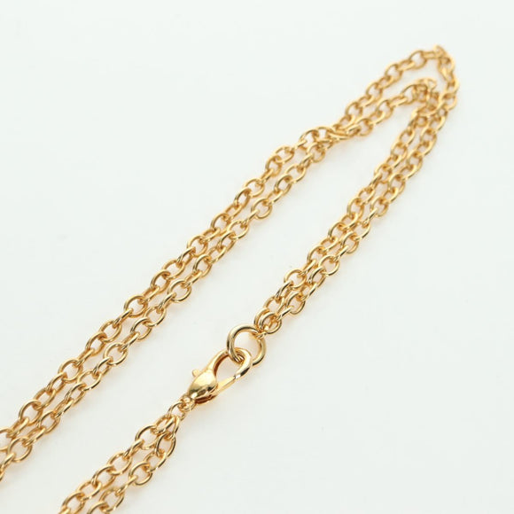 Gianni Versace Necklace metal Gold Tone Auth BA12056V