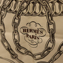 HERMES Carre 90 Scarf ""EQUIPAGES"" Silk Pink Auth BA12063-13
