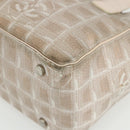CHANEL New Travel line Tote Bag Nylon Pink Silver CC Auth BA12064A-9