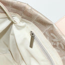 CHANEL New Travel line Tote Bag Nylon Pink Silver CC Auth BA12064A-19