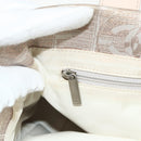 CHANEL New Travel line Tote Bag Nylon Pink Silver CC Auth BA12064A-21