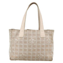 CHANEL New Travel line Tote Bag Nylon Pink Silver CC Auth BA12064A-2