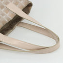 CHANEL New Travel line Tote Bag Nylon Pink Silver CC Auth BA12064A-7