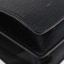 LOUIS VUITTON Epi Serviette Fermoir Business Bag Black M54352 LV Auth BA12065-15