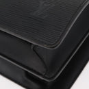 LOUIS VUITTON Epi Serviette Fermoir Business Bag Black M54352 LV Auth BA12065-16