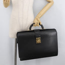 LOUIS VUITTON Epi Serviette Fermoir Business Bag Black M54352 LV Auth BA12065-27