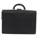 LOUIS VUITTON Epi Serviette Fermoir Business Bag Black M54352 LV Auth BA12065-2