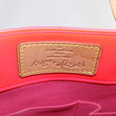 LOUIS VUITTON Monogram Vernis Fluo Reade MM Hand Bag Pink M91900 Auth BA12066A-19