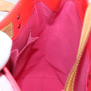 LOUIS VUITTON Monogram Vernis Fluo Reade MM Hand Bag Pink M91900 Auth BA12066A-20