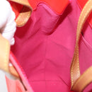 LOUIS VUITTON Monogram Vernis Fluo Reade MM Hand Bag Pink M91900 Auth BA12066A-21
