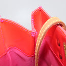 LOUIS VUITTON Monogram Vernis Fluo Reade MM Hand Bag Pink M91900 Auth BA12066A-11